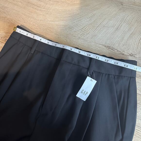 Gap 365 High Rise Trousers Wide Leg Pant Black 8 517737 - Picture 9 of 12